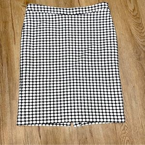 Banana Republic black and white skirt, sz 10